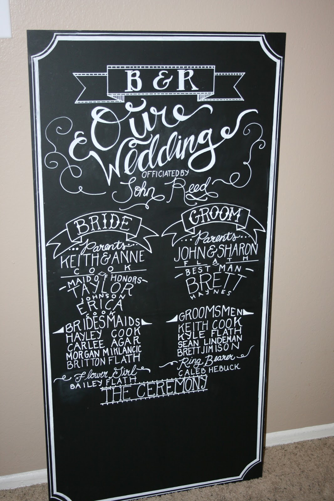 On Our Way Down the Aisle Chalkboards