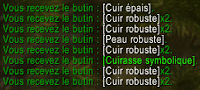 taux de loot cuir robuste