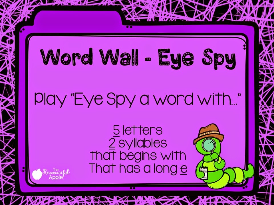 The Resourceful Apple Bright Ideas Word Wall Activities