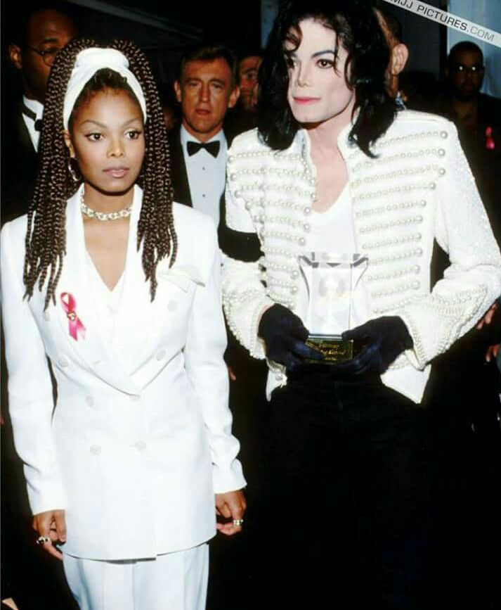 Michael Jackson with his little sister Janet
