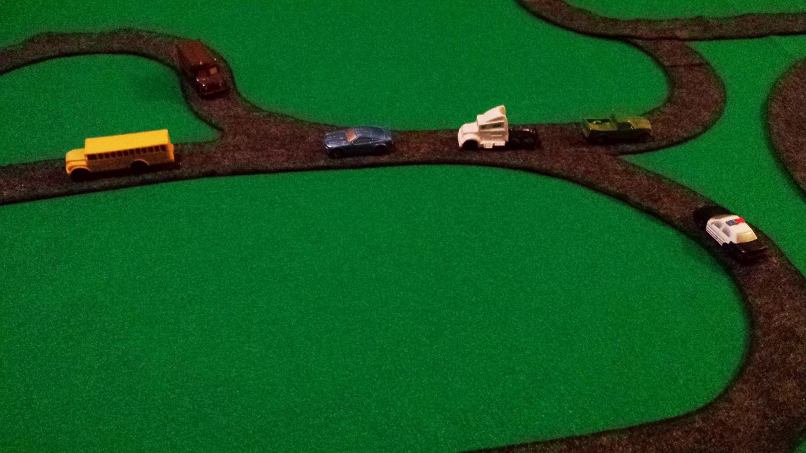 Munchkin and Bean DIY Train Table Play Mat Roads