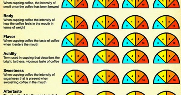 Coffee Intensity Chart