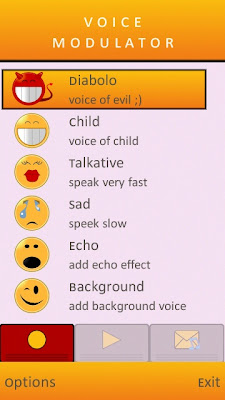 Vomo is an application which, using advanced DSP digital signal processing procedures modifies voice recorded from the microphone