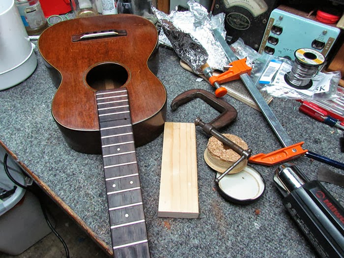 Martin Ukulele Neck Reset Completion Crawls Backward (When Alarmed)