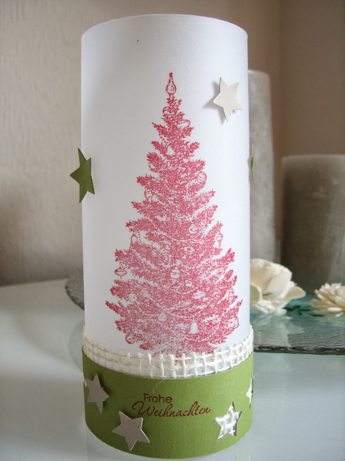 Stampin up Windlicht Weihnachten Stempelset Special Season