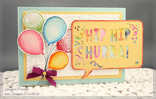 Stampin' Up Pop Up Karte, Glückwunschkarte, Thinlits Formen Party in 3-D, Partyballons, Stanze Luftballons Stampin Up Frühjahr-/ Sommerkatalog
