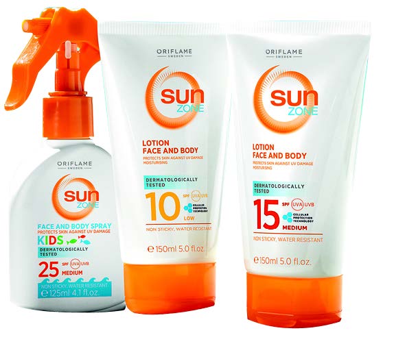 Oriflame UK Independent Consulants Oriflame Sun Zone Factor Sun Protection