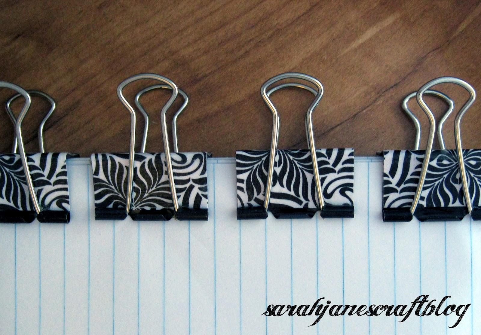 Sarah Jane's Craft Blog Custom Binder Clips