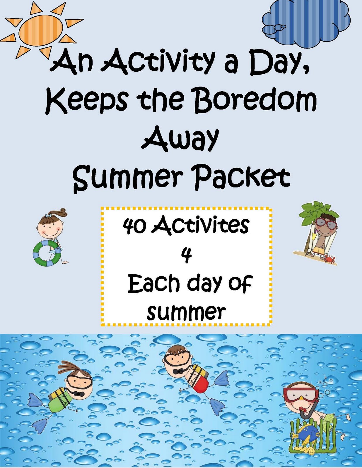 Made 4 Elementary AND Made 4 Middle School: Summer Packet FULL of