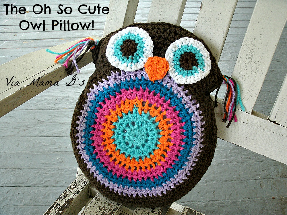 Mama Gs Big Crafty Blog: Free Crochet Pattern: Owl Pillow ...