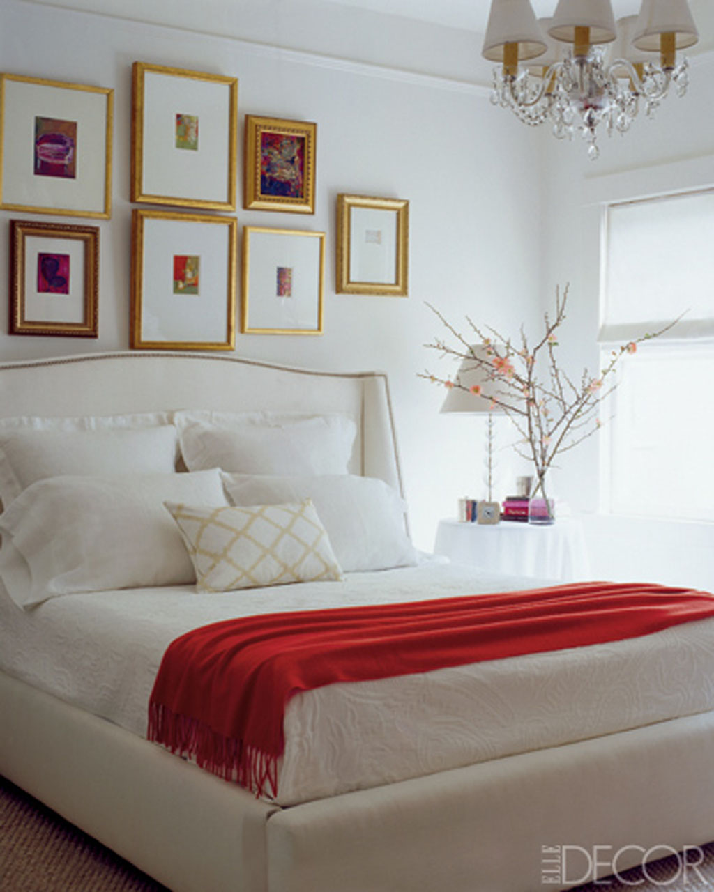 Unique Black White And Red Bedroom for Large Space