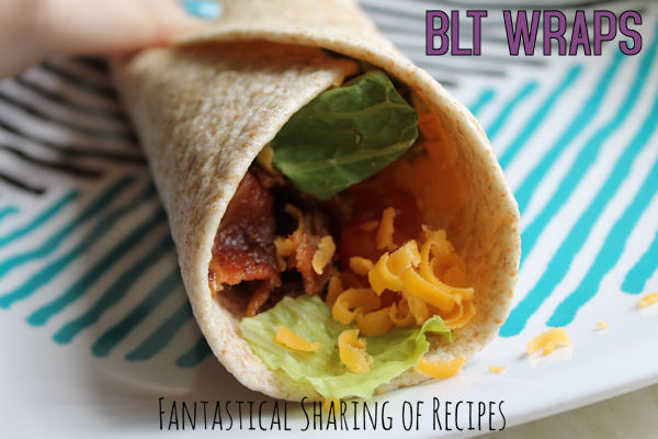BLT Wraps - a spin on the sandwich that can be tweaked to your liking | www.fantasticalsharing.com