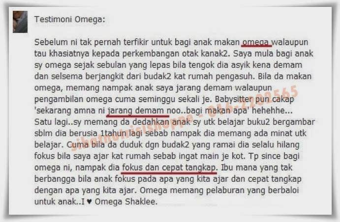 Set anak bijak Shaklee Testimoni Set anak bijak Shaklee