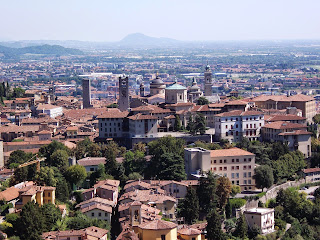 A beautiful view of the Italian city of Bergamo