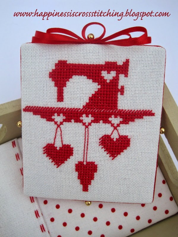 Happiness is Cross Stitching Exchange gift has arrived at the destination