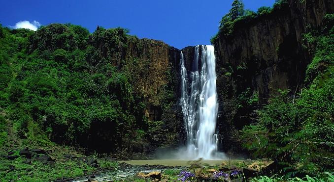 Howick Falls 364ft Height - Natal South Africa...