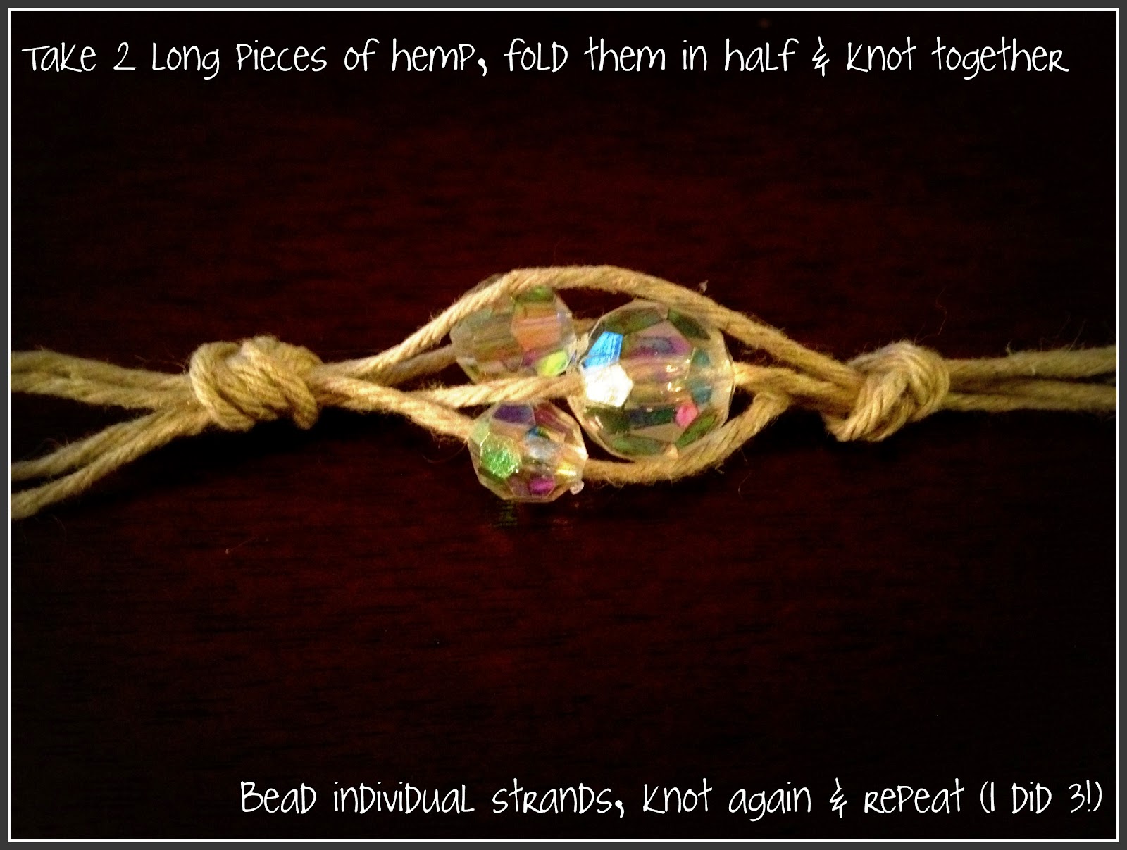 The Yuppie Years DIY Day Beaded Hemp Bracelet