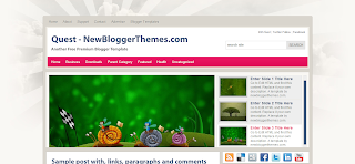 Quest Blogger Template Is a Free Premium Blogger Template, Its Adapted From Wordpress