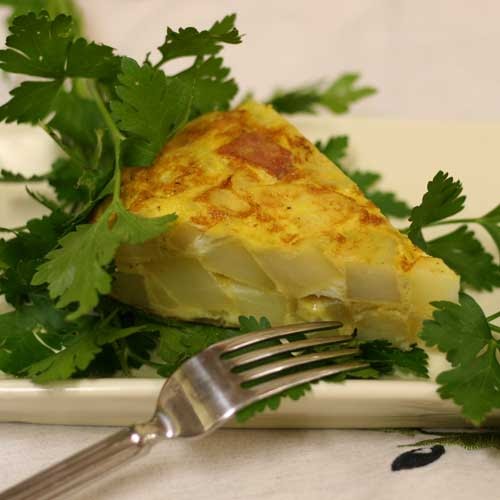 Alchemy in the Kitchen Tortilla Española with Smoked Bacon and TLC!