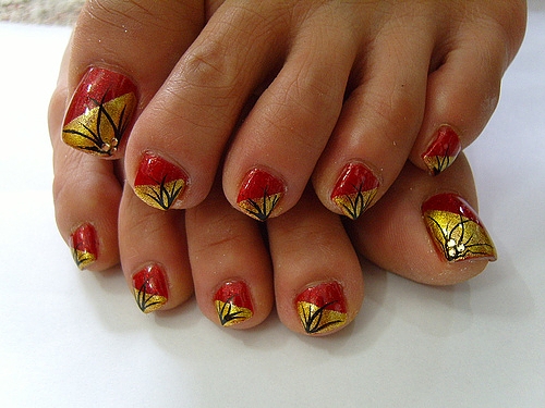 nail art for feet