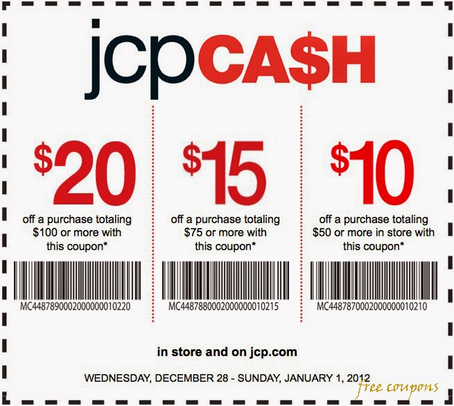 Jcp coupon may 2018