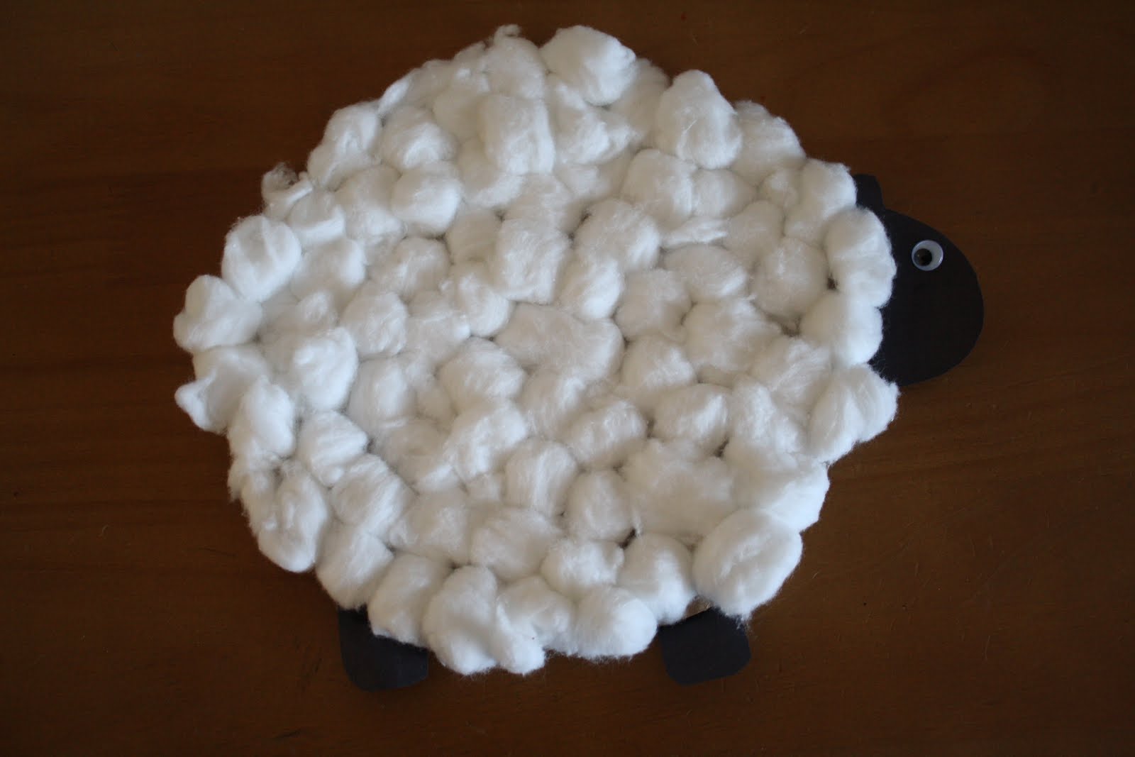 Kapaldo Family Easter Craft Cotton Ball Lamb