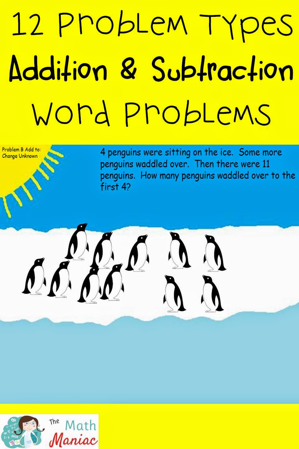 The Elementary Math Maniac: Penguin Problem Solving: Addition and