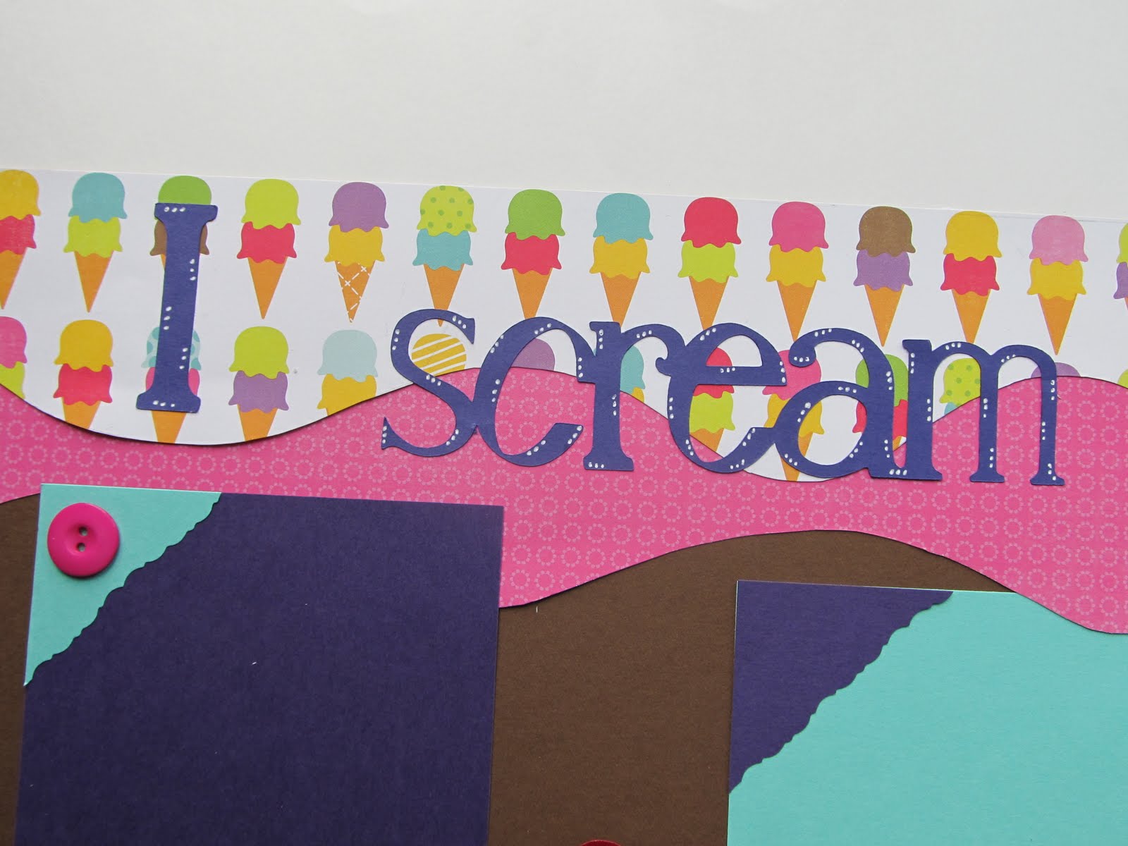 Creative Cricut Designs & More.... Ice Cream Scrapbook Layout