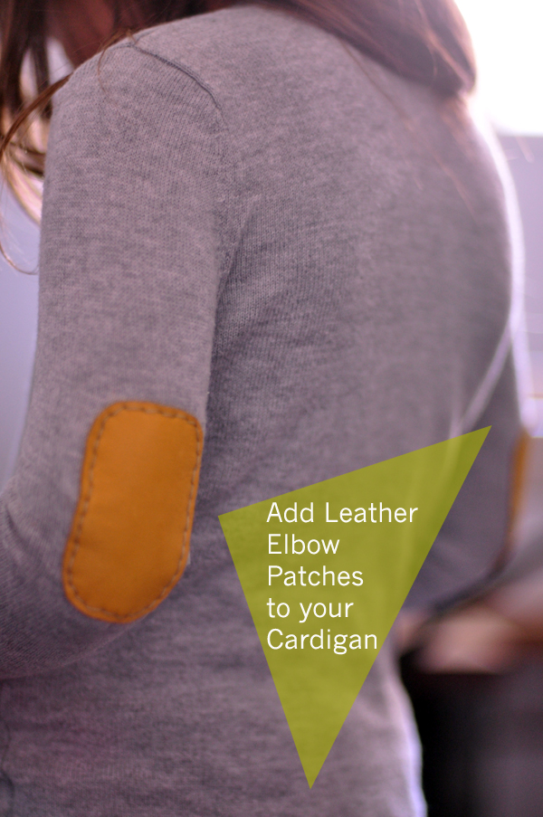 How to sew leather elbow patches onto your cardigan and sweater –  Destination Nursery