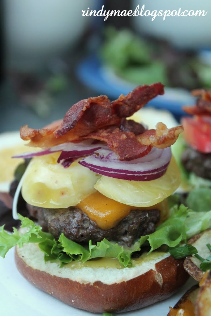 Rindy Mae Soft Pretzel Burger Sliders