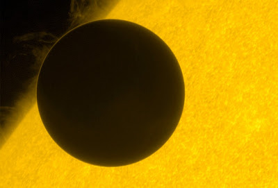 Venus en tránsito por el Sol