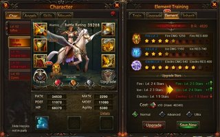 League of Angels Elemental Training