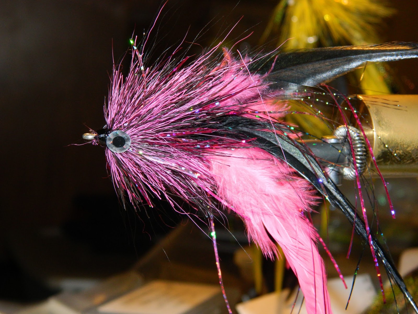 On a fly! Bucktail dubbing brusheshomeade predator joy flies!!!!!!!!!