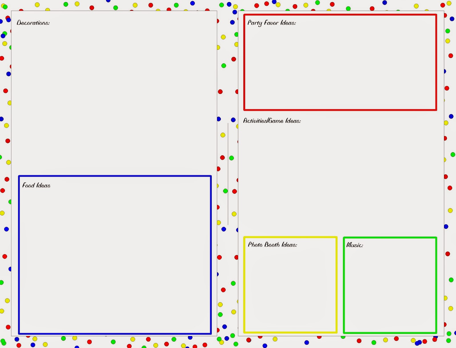Worksheets Party Planning Worksheet party planning worksheet planner printable everyday parties hopefully this will be as helpful to you it is for me after all the year we can be