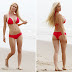 Hollywood Hot Heidi Montag Wears Red Bikini in Santa Monica