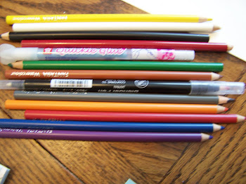 watercolor pencils and water color pen