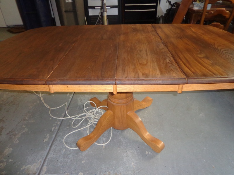 All Things that Make a House a Home...... Refinishing an oak dining