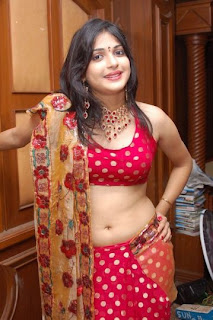 South indian actress Nicole navel show in red saree and red Hot top3