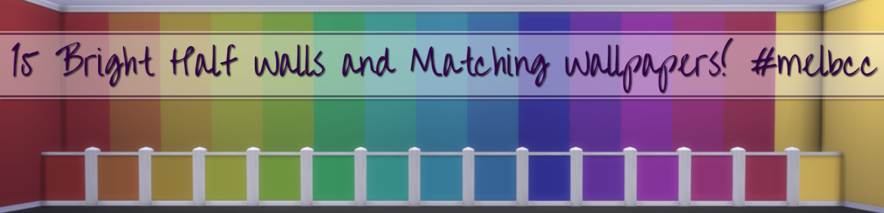 My Sims 4 Blog: Half Walls and 122 Matching Wallpapers by ...