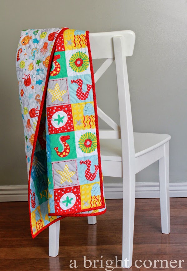 Quick and easy baby quilt - with a tutorial!