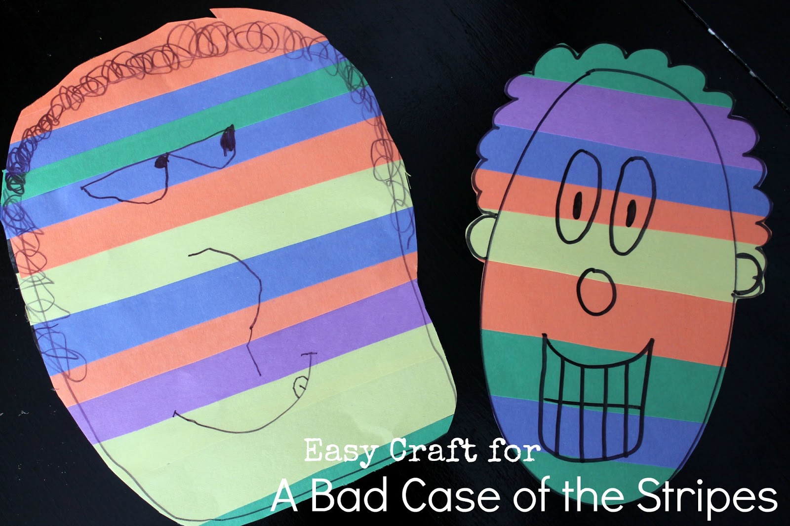 Reading Confetti: A Bad Case of the Stripes Craft: Virtual Book