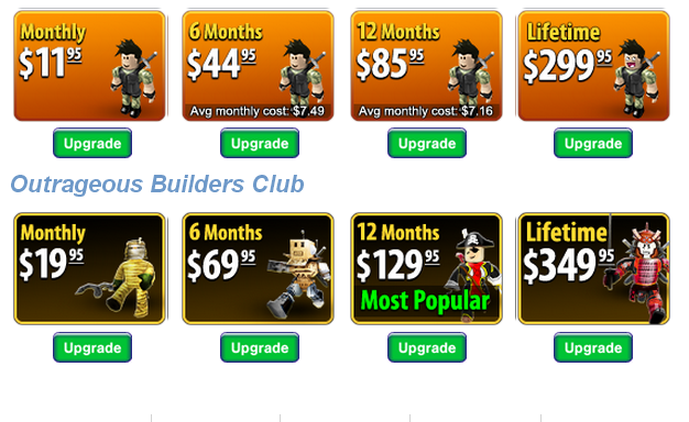 Roblox Moc Prices For Tbc And Obc