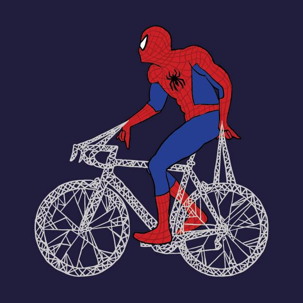 homem aranha, ilustração Marvel, Marvel, bicicleta, Verão de 96