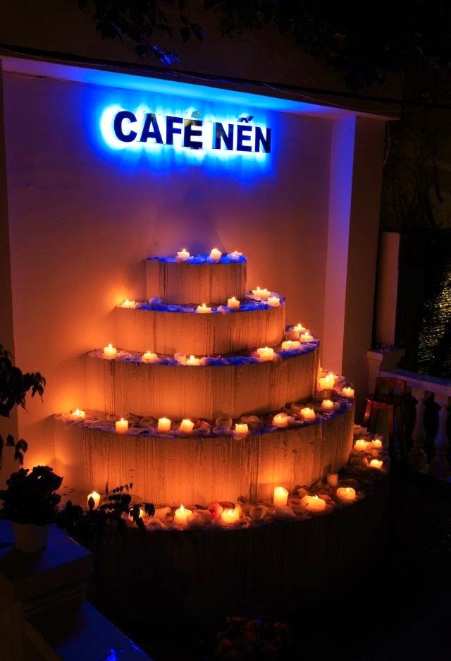 Quán Cafe nến ở Trần Huy Liệu, Phú Nhuận, Sài Gòn