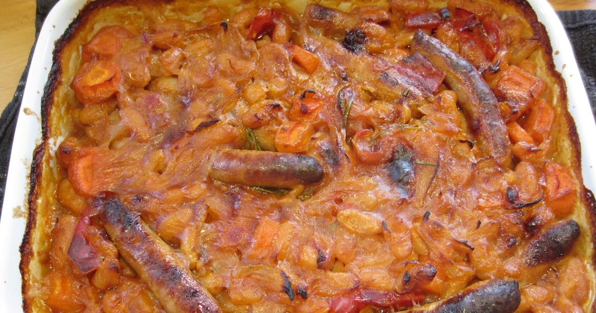 Busy Eating Sausage Cassoulet with Bacon