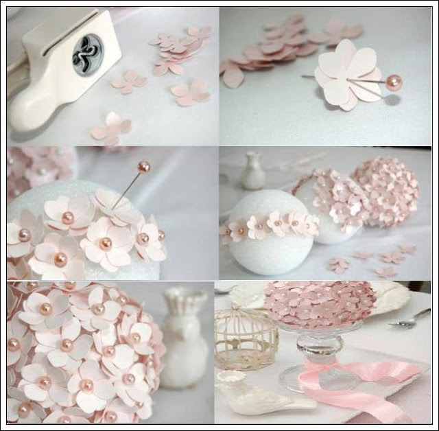 TOPIARIOS DE FLORES DECORACIÓN CON PERFORADORA DE FORMAS CÓMO HACER UN TOPIARIO DE FLORES DE PAPEL