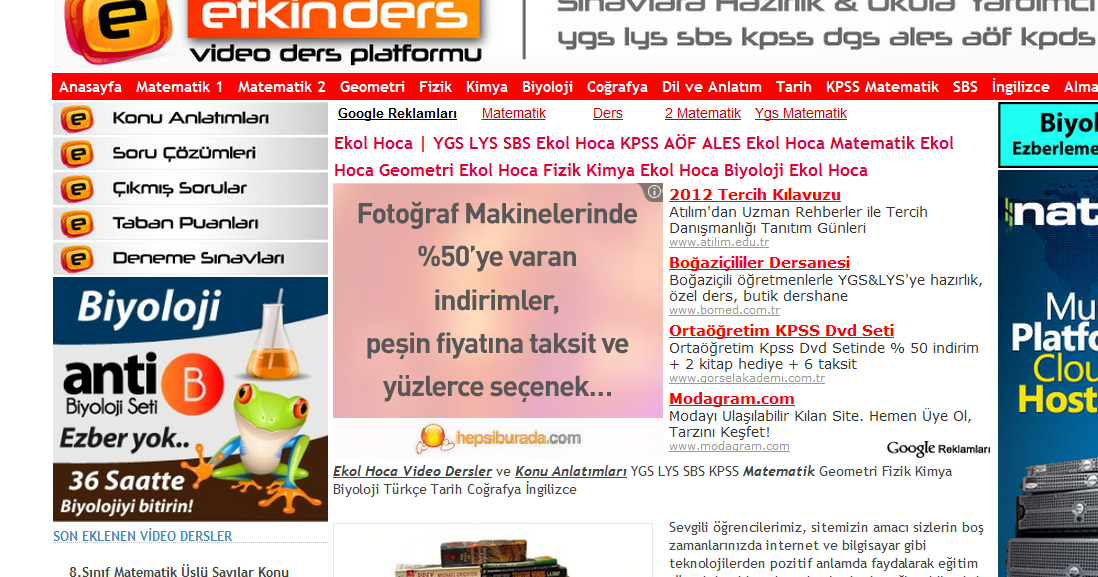 Ekol Hoca Matematik Testleri Etkinders Com Farki