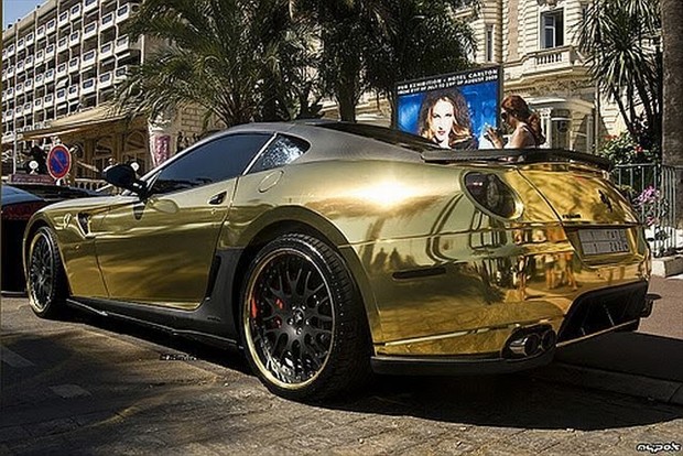 Gold Plated Ferrari