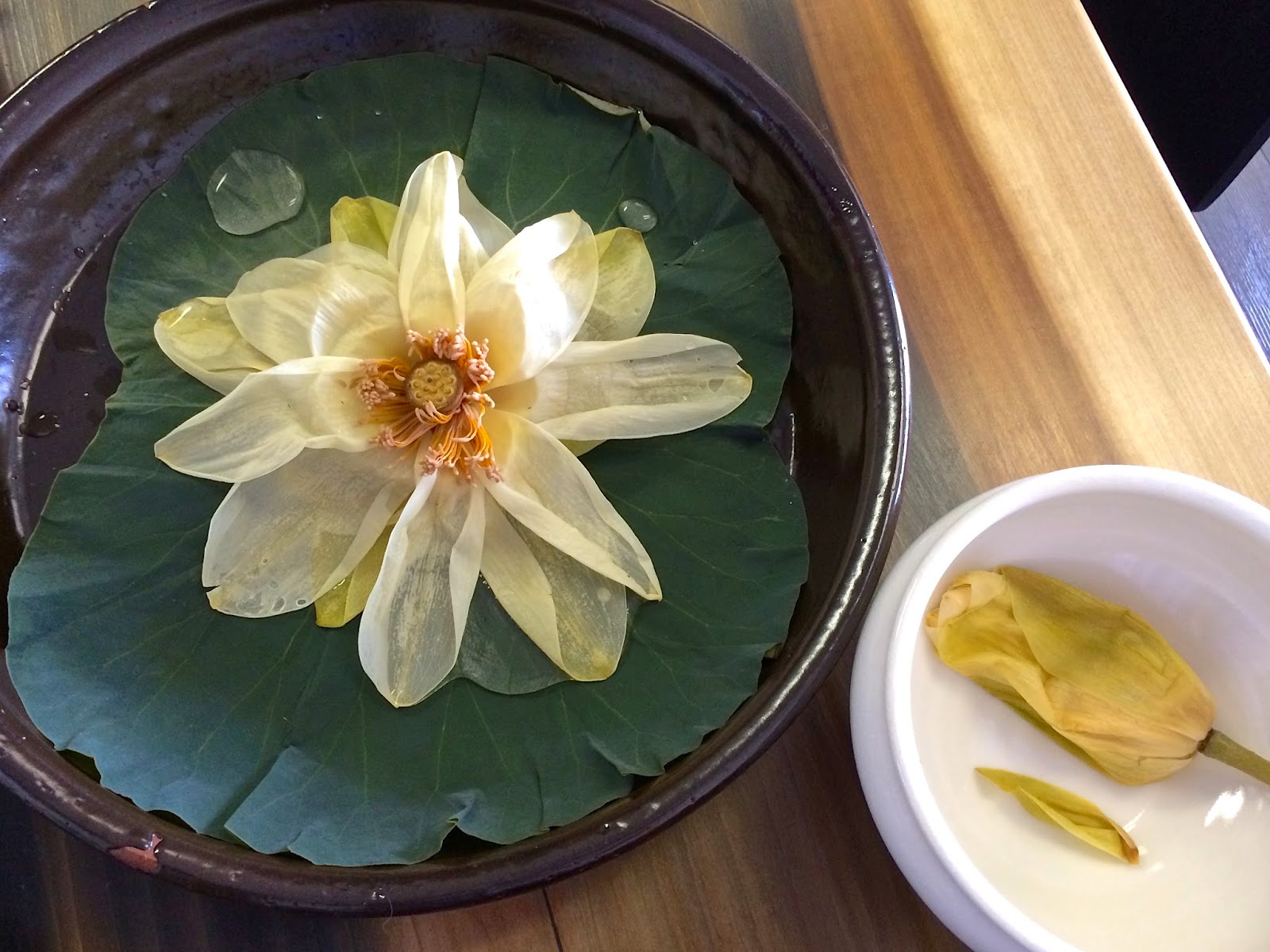 Handol Tearoom June 25th Tea Tasting Lotus flower and lotus leaf tea