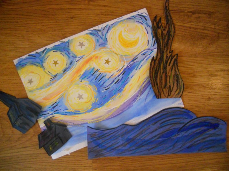 Create Art With Mrs. P!: Starry Night, Step-By-Step